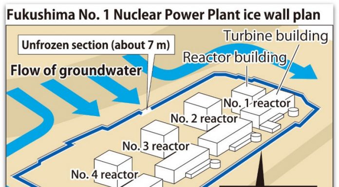 Околу оштетениот нуклеарен реактор во „Фукушима“ е поставен “Леден ѕид”