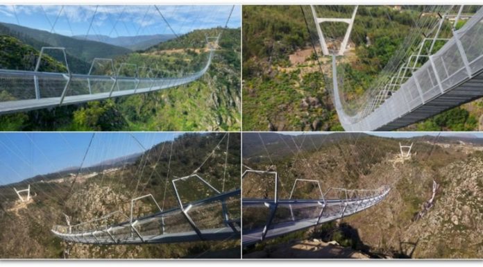 Португалија го има најдолгиот висечки мост за пешаци во светот | Видео