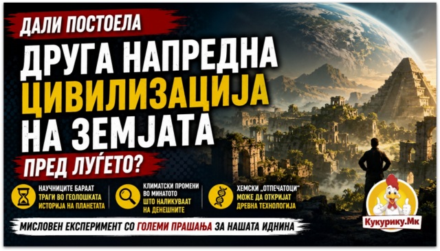 Дали пред луѓето постоела напредна цивилизација на Земјата