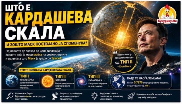 Што е Кардашевата скала и зошто Елон Маск постојано ја споменува