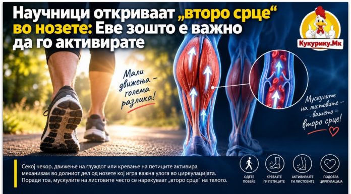 Научници откриваат „второ срце“ во нозете ! Еве зошто е важно да го активирате