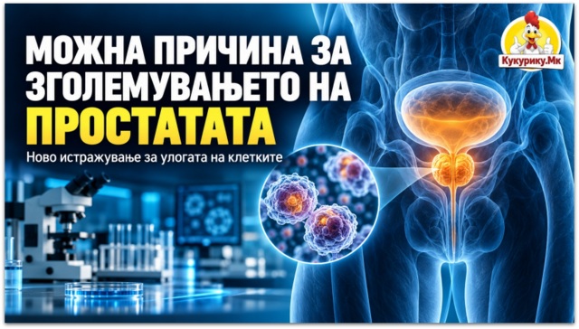 Откриени клетки што можеби придонесуваат за зголемување на простатата