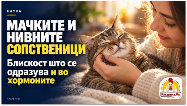 Врската меѓу мачките и сопствениците се одразува и во хормоните, покажува студија